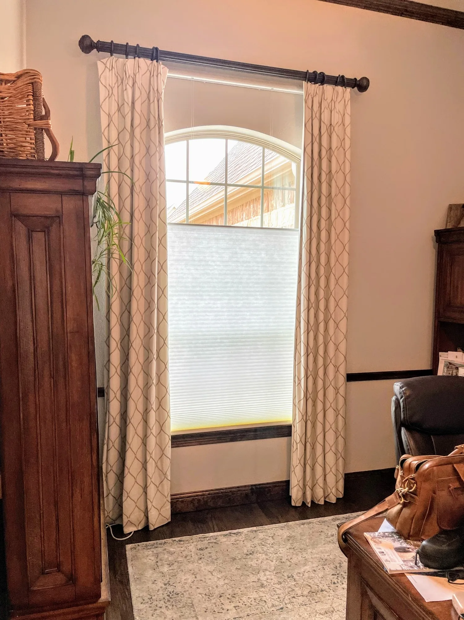 Honeycomb cellular shades installed in Adairsville, GA by Love Is Blinds