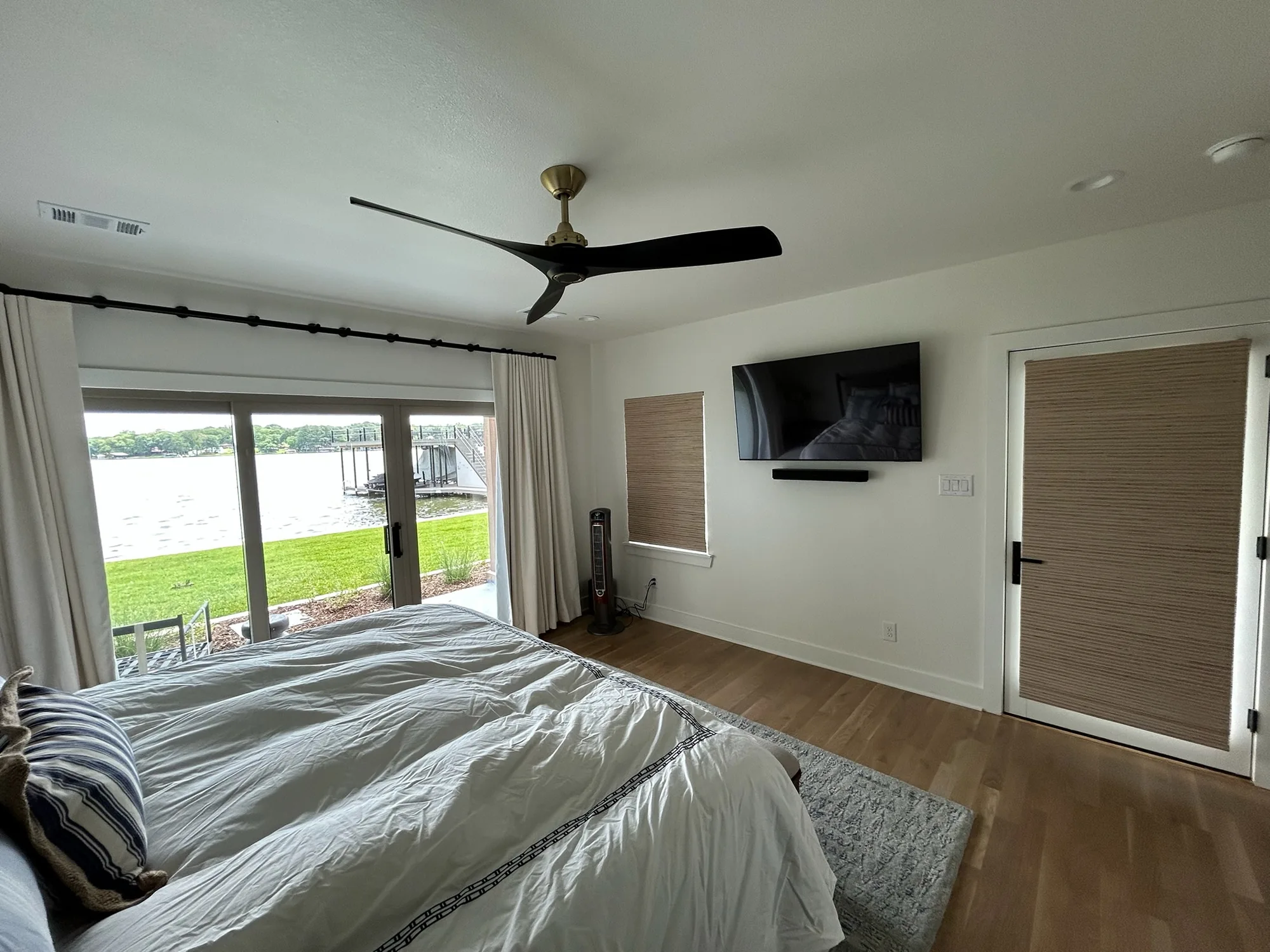 Motorized drapes installed in Dawson County, GA by Love Is Blinds