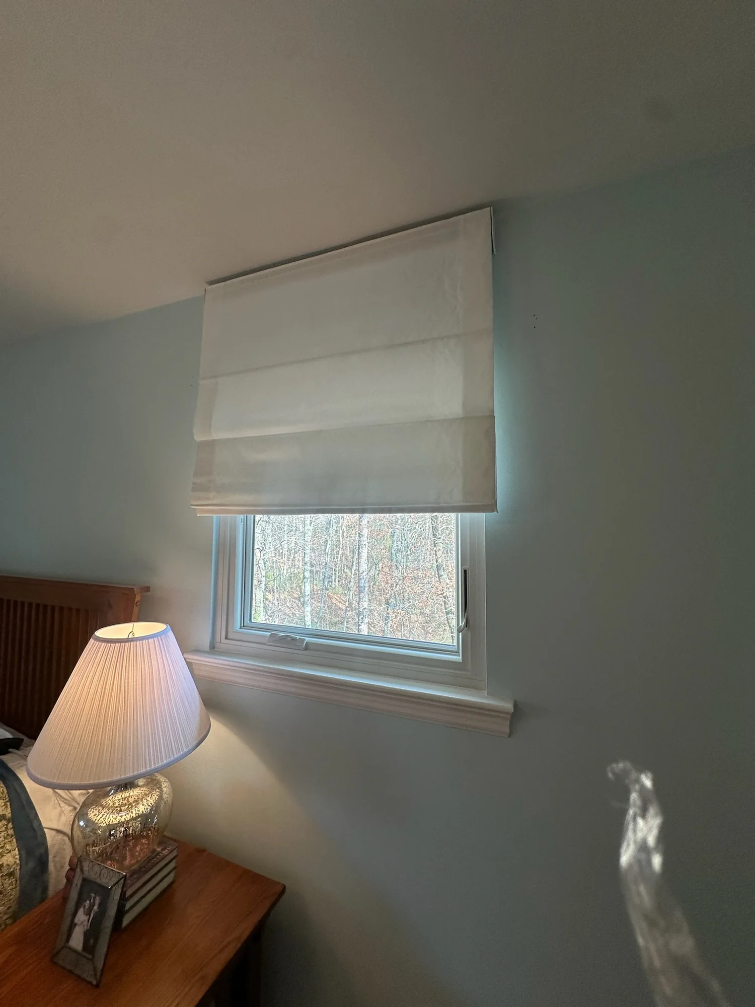 Roman shades installed in Floyd County, GA by Love Is Blinds
