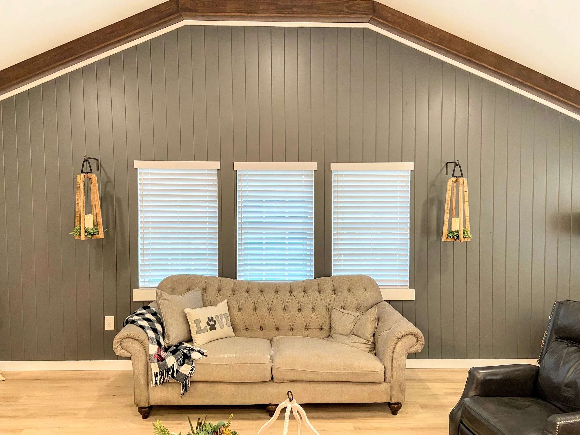 Custom wood blinds installed in Floyd County, GA by Love Is Blinds