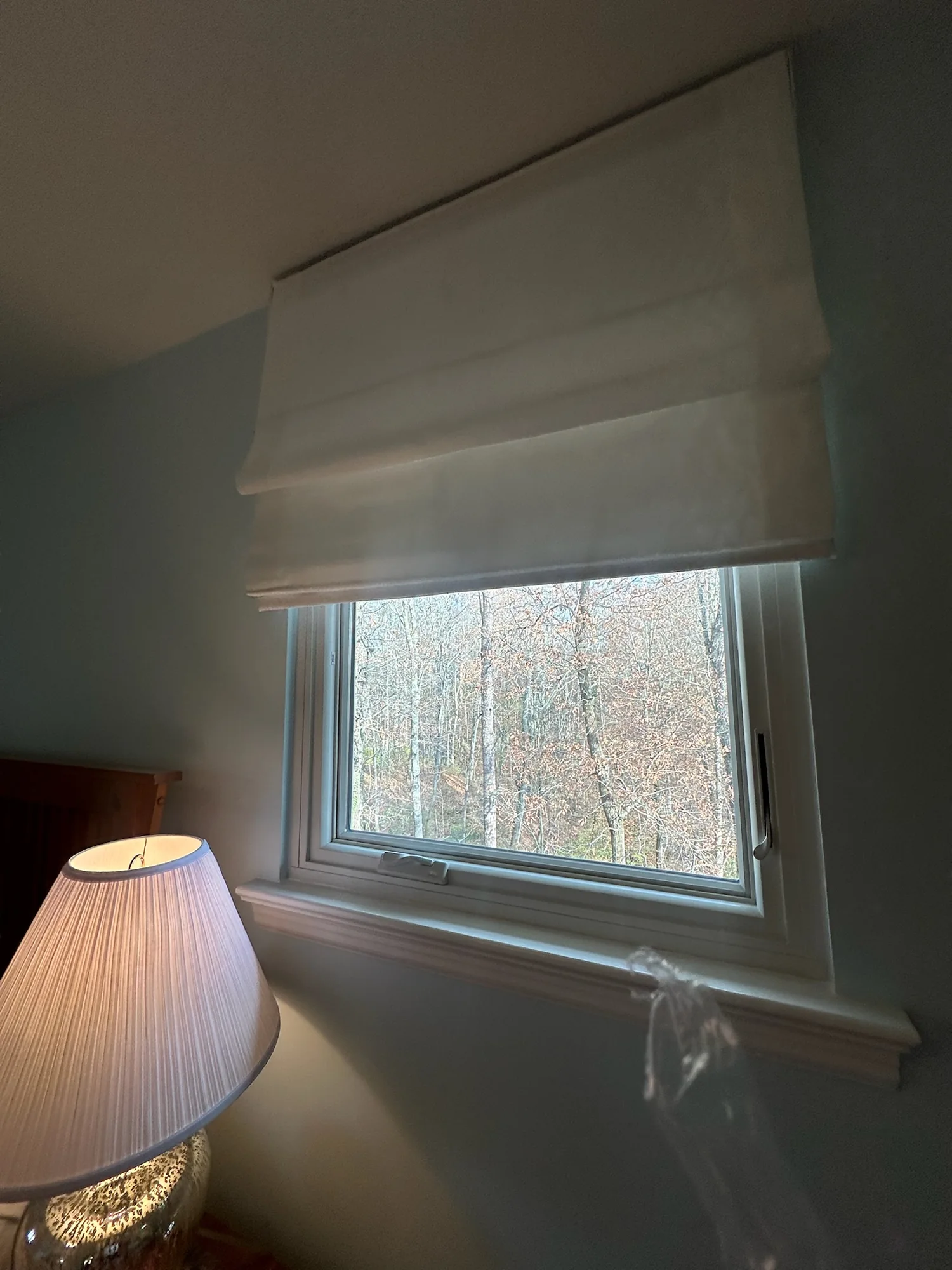 Roman shades installed in Gordon County, GA by Love Is Blinds