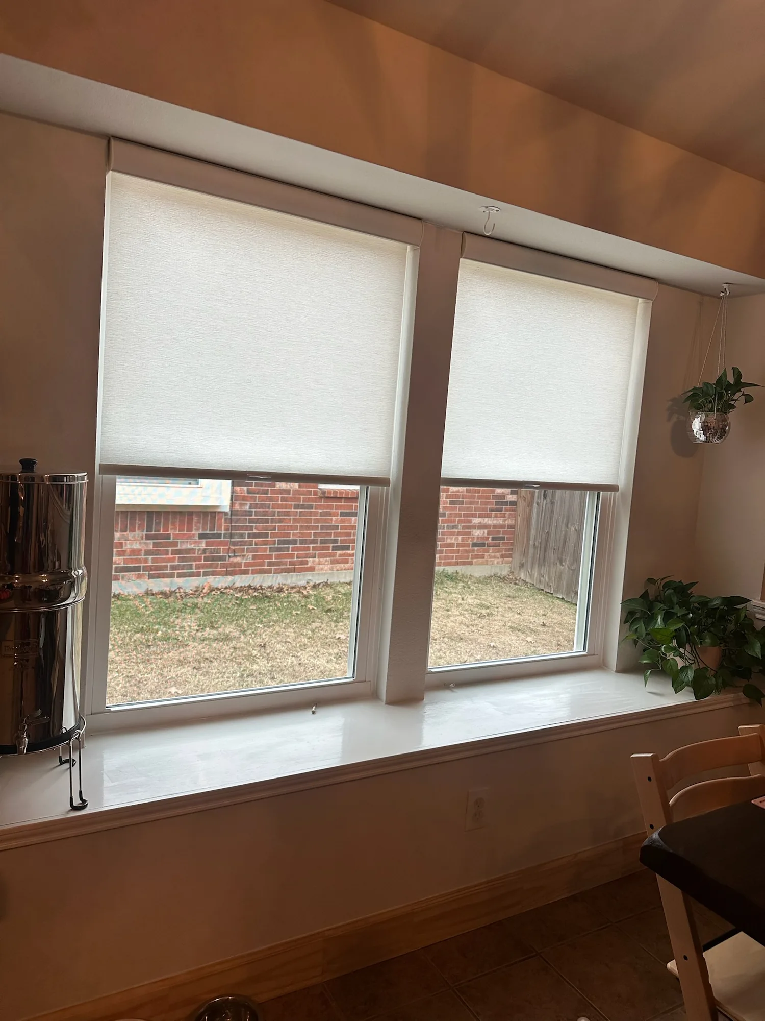 Custom roller shades installed in Rocky Face, GA by Love Is Blinds